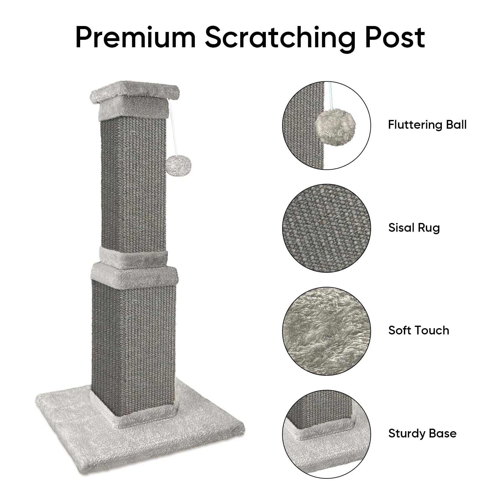 Condition photo showing As Is for agym cat scratching post, 32 inch cat scratching posts for large cats, scratching posts for indoor c