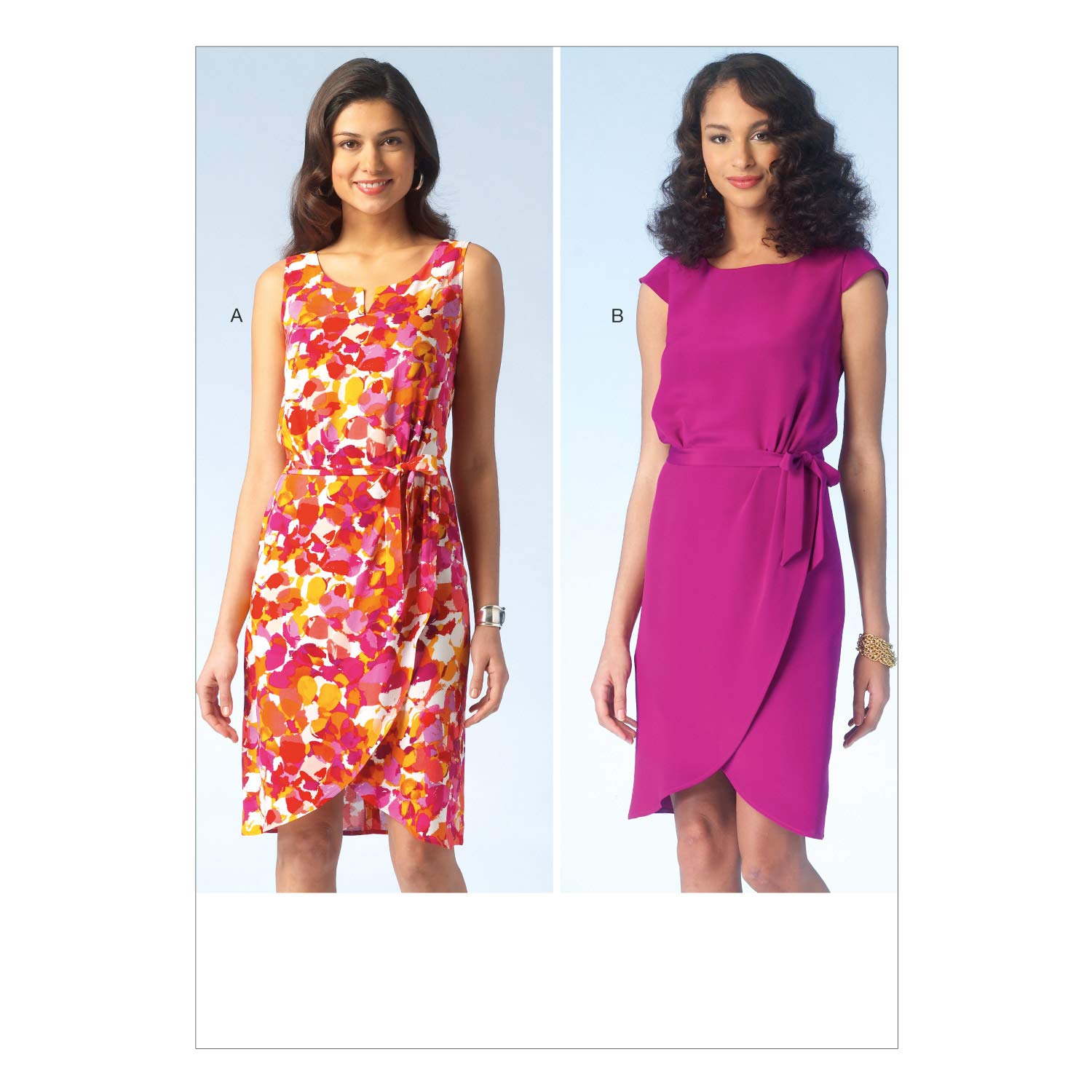 Kwik Sew Patterns K4111 OS,Misses Dresses and Belt, S-M-L, Sizes in One Envelope (XS-XL)