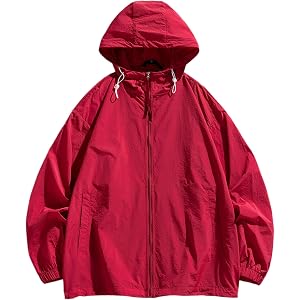 Men's UPF 50+ Sun Shirt Jacket Oversized Hooded Training Trekking XXS-6XL | Cooling Lightweight Thin