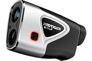 REDTIGER Range Finder Golf, 1200 Yards Golf Rangefinder with Slope, Light-Adaptive Display, 7X Magnification, Flag Lock Vibra