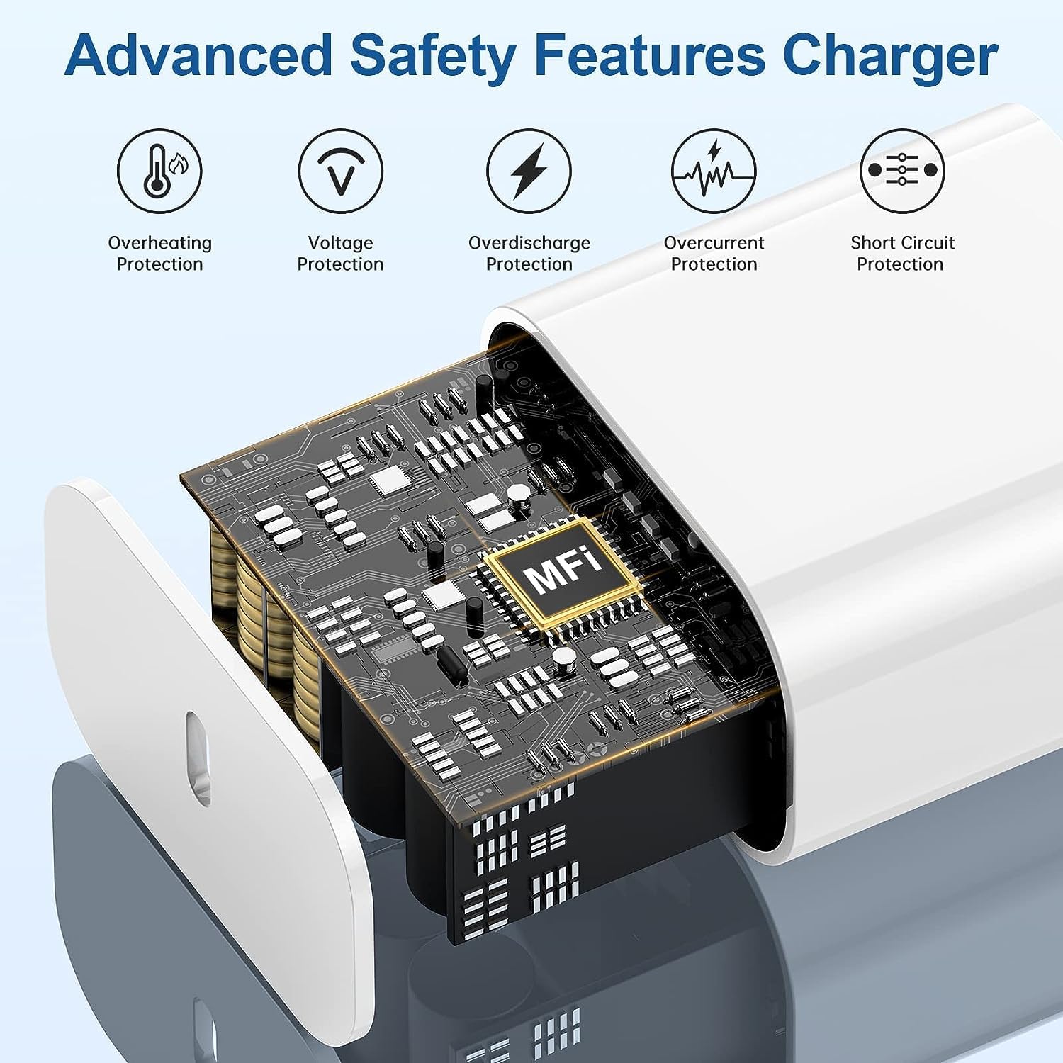 iPhone 15 Fast Charger and 10ft Type C to C Cable Cord Long, 20W USB C Charging Block for Apple iPhone 15 Plus/15 Pro Max/iPad Pro Wall Plug Power Adapter Cube Brick 12.9/11 inch/Air 4th/6 Gen/Mini