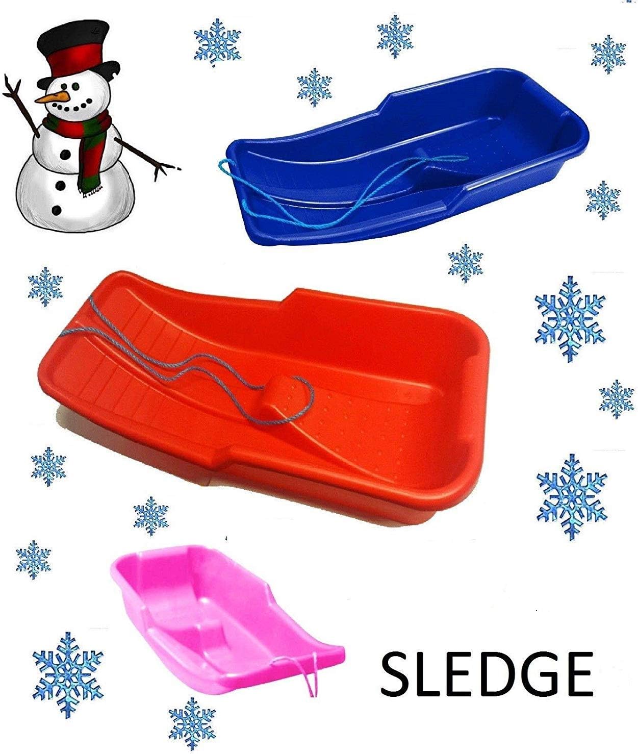 Snow Sledge/ Sled Toboggan (Made In Uk) (BLUE) Amazon.co.uk Sports