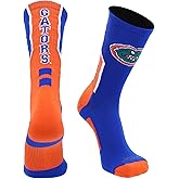 TCK NCAA Perimeter Crew Sock, Athletic Performance Team Sports Socks for Men and Women, Moisture Wicking, Officially Licensed