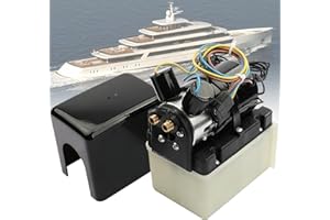 ATVMaster Hydraulic Power Unit Replacement for V351HPU1-12V Pump Two Solenoid Valves Compatible with Bennett Marine 30138022