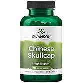 Swanson Chinese Skullcap - Herbal Supplement Promoting Relaxation & Sleep Support - Flavonoid Formula to Help Soothe Nerves - (90 Capsules, 400mg Each)