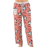 Lazy One Pajamas for Women, Cute Garden and Bear Pajama Pants and Top Separates
