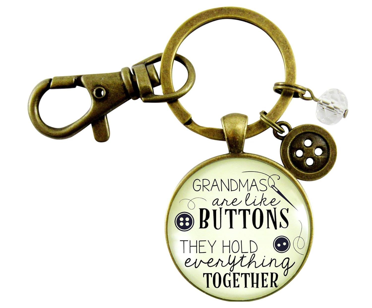 Amazon Com Grandmother Keychain Grandmas Are Like Buttons They