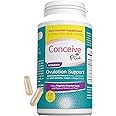 CONCEIVE PLUS Ovulation Support Supplement | Myo-Inositol & D-Chiro Inositol Blend with Coq10, Folic Acid, Ginger - PCOS Relief, Healthy Ovarian Support - Multi Vitamins Woman 120 Inositol Capsules