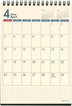 Amazon A6 デスクトップカレンダーtc 卓上 16年3月から17年3月対応 Cl164 Tc A カレンダー 文房具 オフィス用品