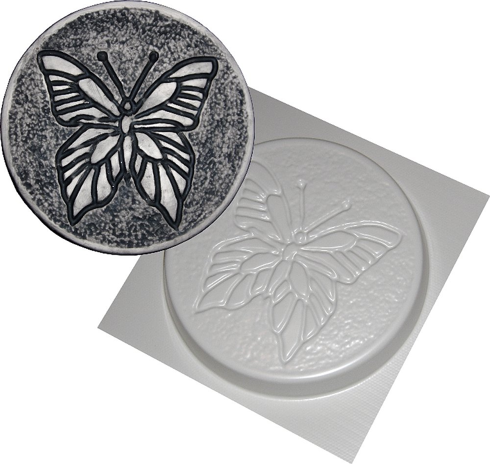 dennycraftmoulds Butterfly Stepping Stone Mould Reusable ABS Plastic Mold For Making Concrete Garden Ornaments