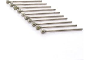 ILOVETOOL Diamond Ball Burrs 6mm Stone Carving Rotary Engraving Tools for Dremel Pack of 10Pcs