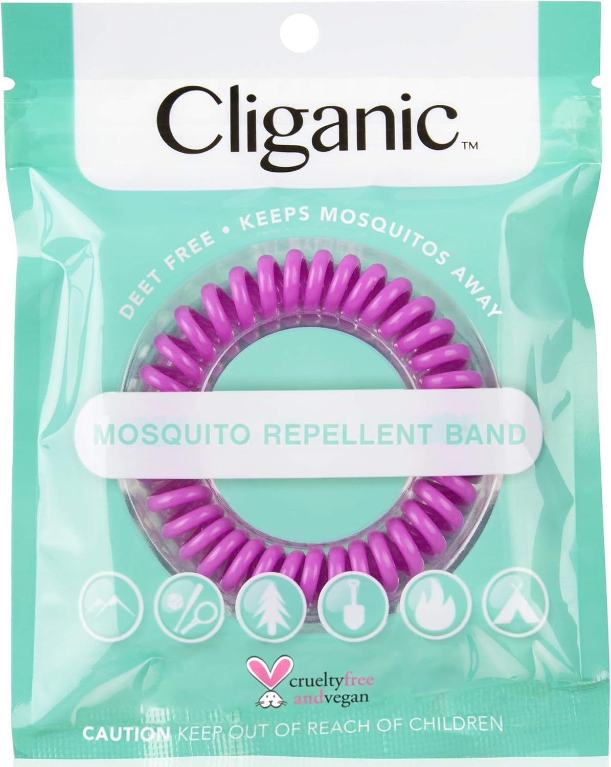 Cliganic 10 Pack Mosquito Repellent Bracelets, DEET-Free Waterproof Bands: Health & Personal Care