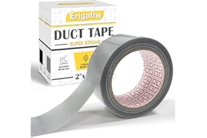 Erigathe Silver Duct Tape Heavy Duty-2 Inches x 30 Yards, Strong Adhesive Duct Tape, No Residue, Strength, Flexible, Waterproof and Tear by Hand, Multi-Use for Indoor & Outdoor Repairs (1, Sliver)