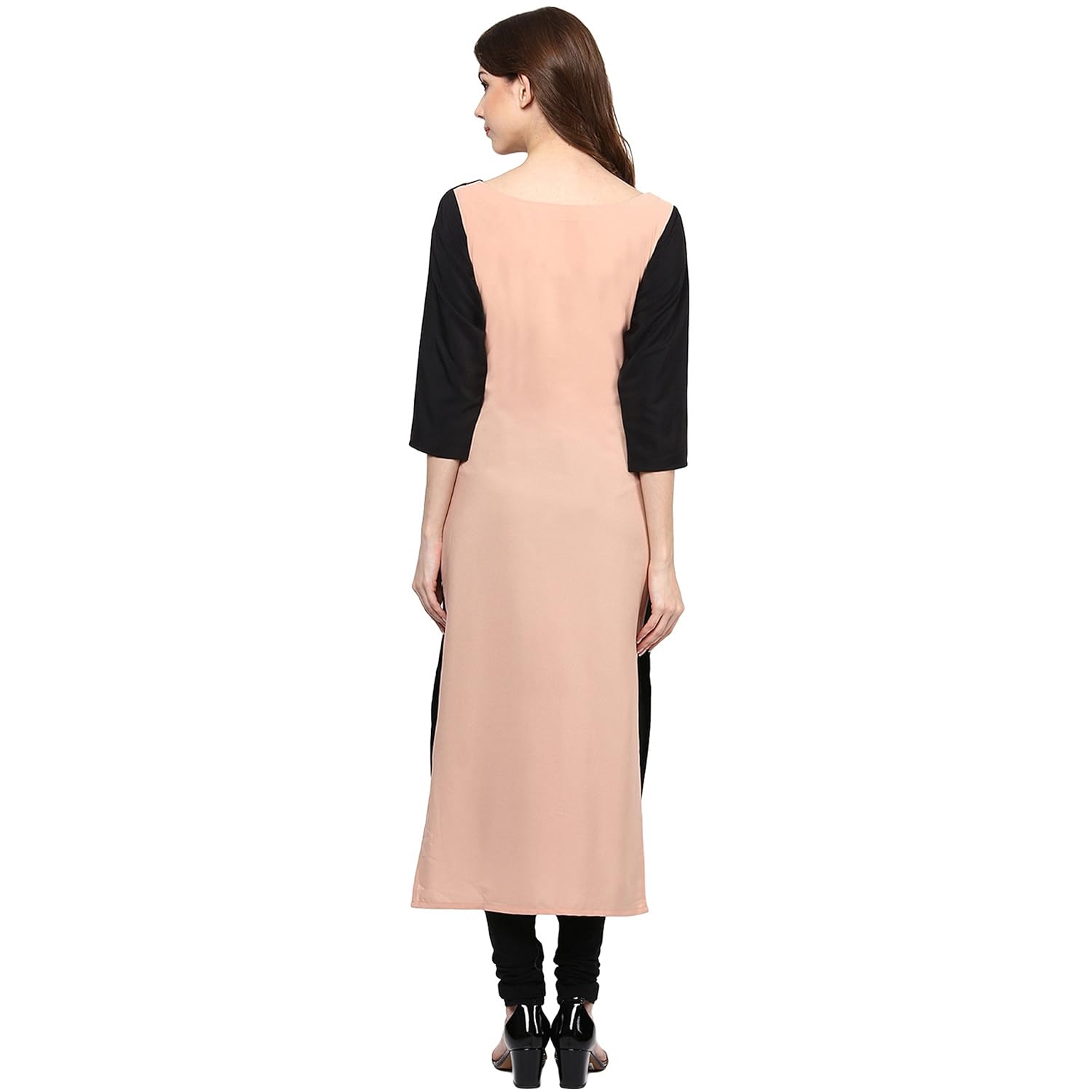 ziyaa women's straight crepe kurta