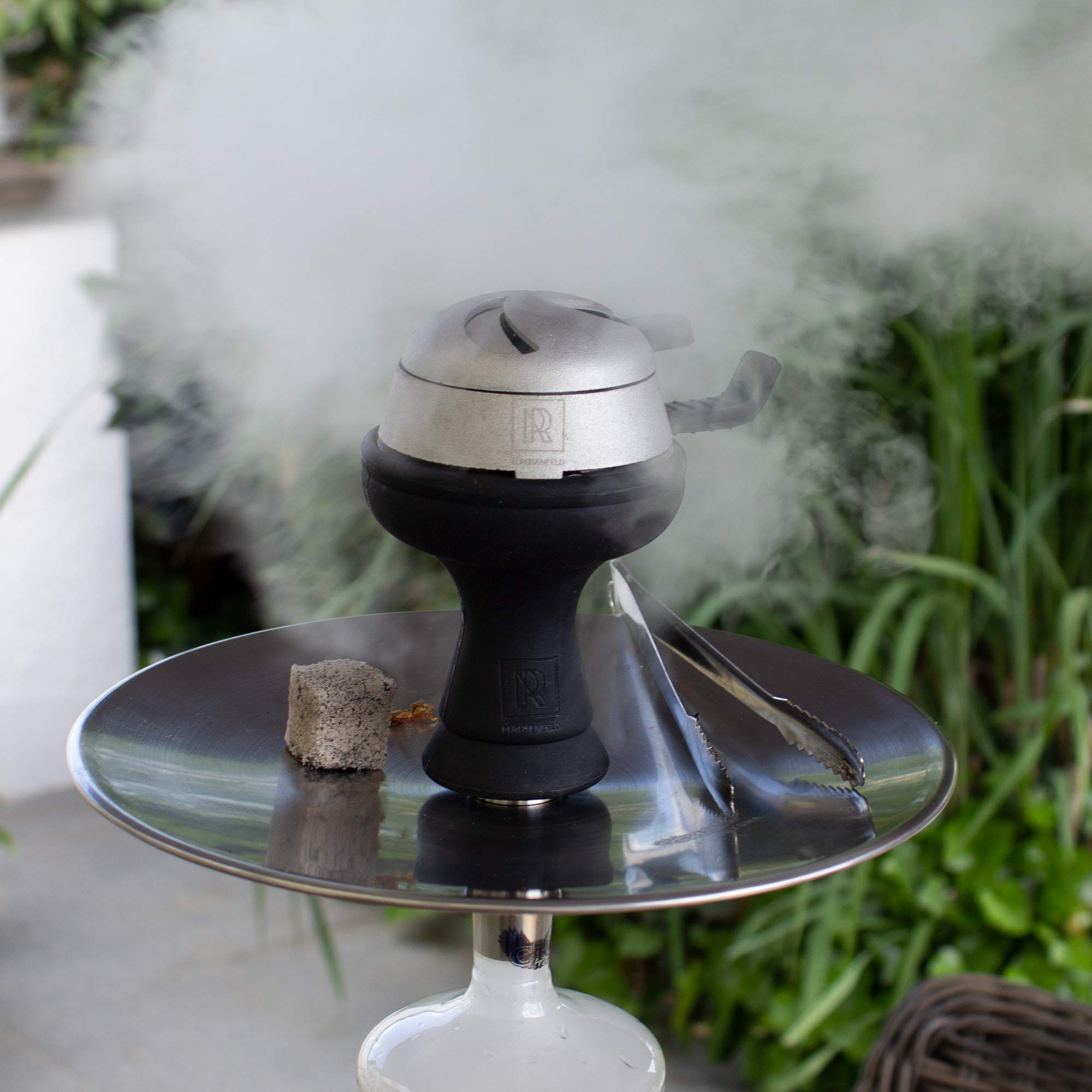 Premium Hookah Bowl Set Silicone - Silicone Hookah Bowl Phunnel with Hookah Tongs and Charcoal Holder for Easy Heat Management incl. e-Book with 10 Bowl Packing Tips | Ideal Set for Beginners and Pros