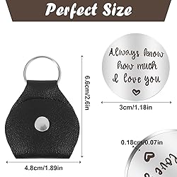 GEEHUA Pocket Hug Token, I Love You Handstamped