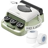 MakeID Q1 Label Maker Machine with 3 Tapes - Portable Bluetooth Label Makers for Home & Office Organization - Compatible with