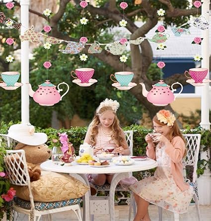 JeVenis 4 PCS LÄSST PAR TEA Banner Tea 