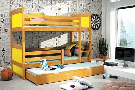 Cama infantil litera entrepiso RICO de títeres Frabe 3 160 x 80 ...