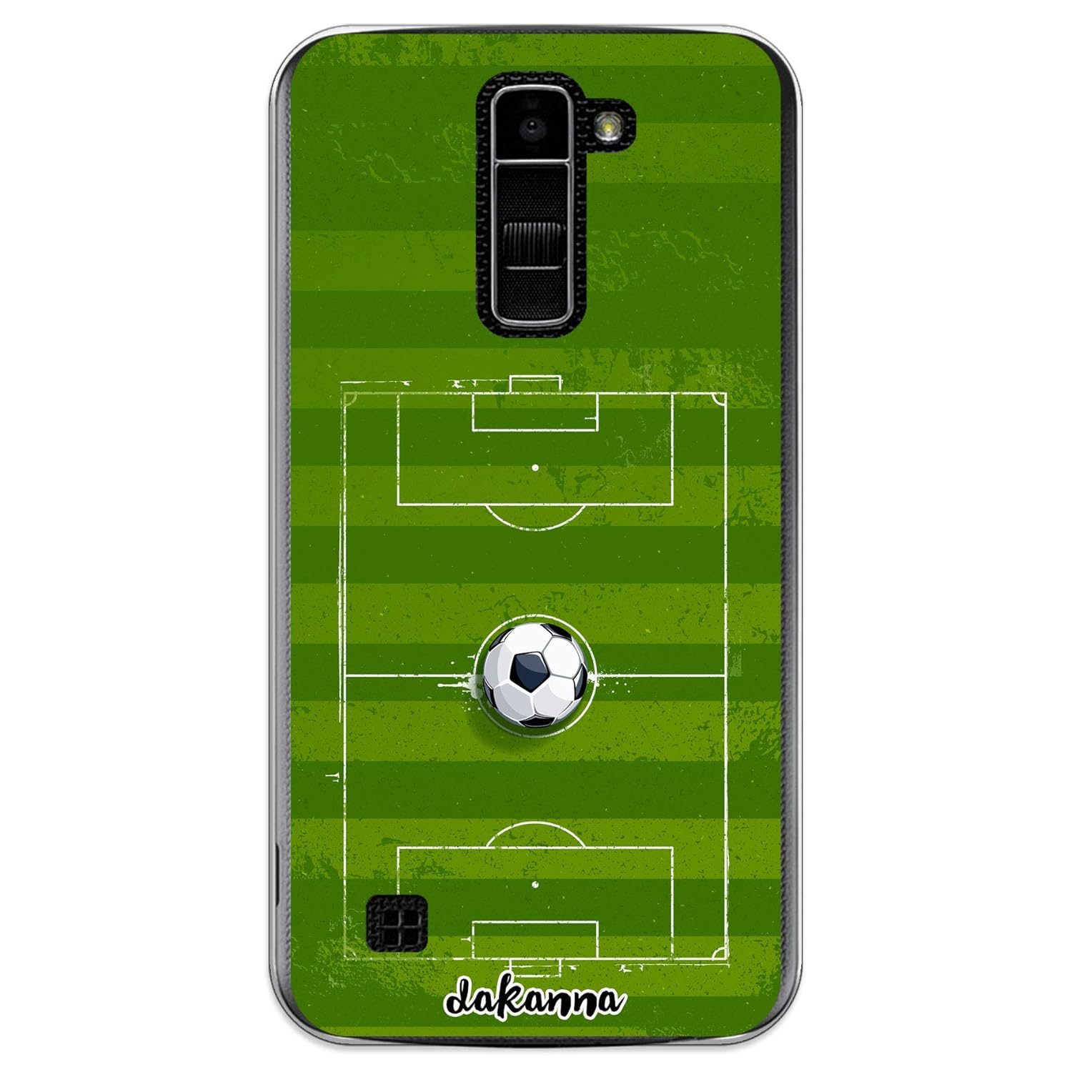 dakanna Funda para LG K10 4G | Campo y balón de fútbol | Carcasa ...