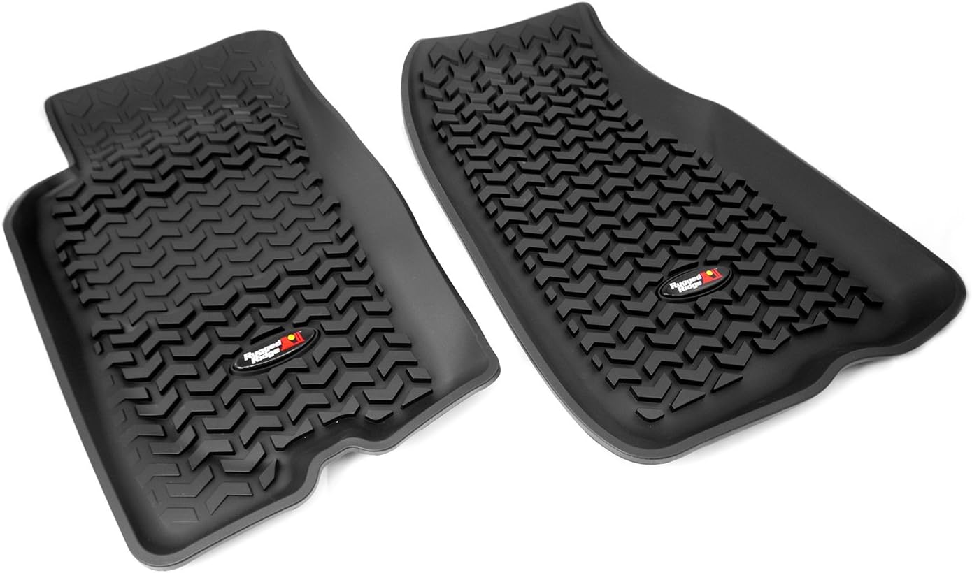 Amazon Com Rugged Ridge 12920 26 All Terrain Floor Liner Front