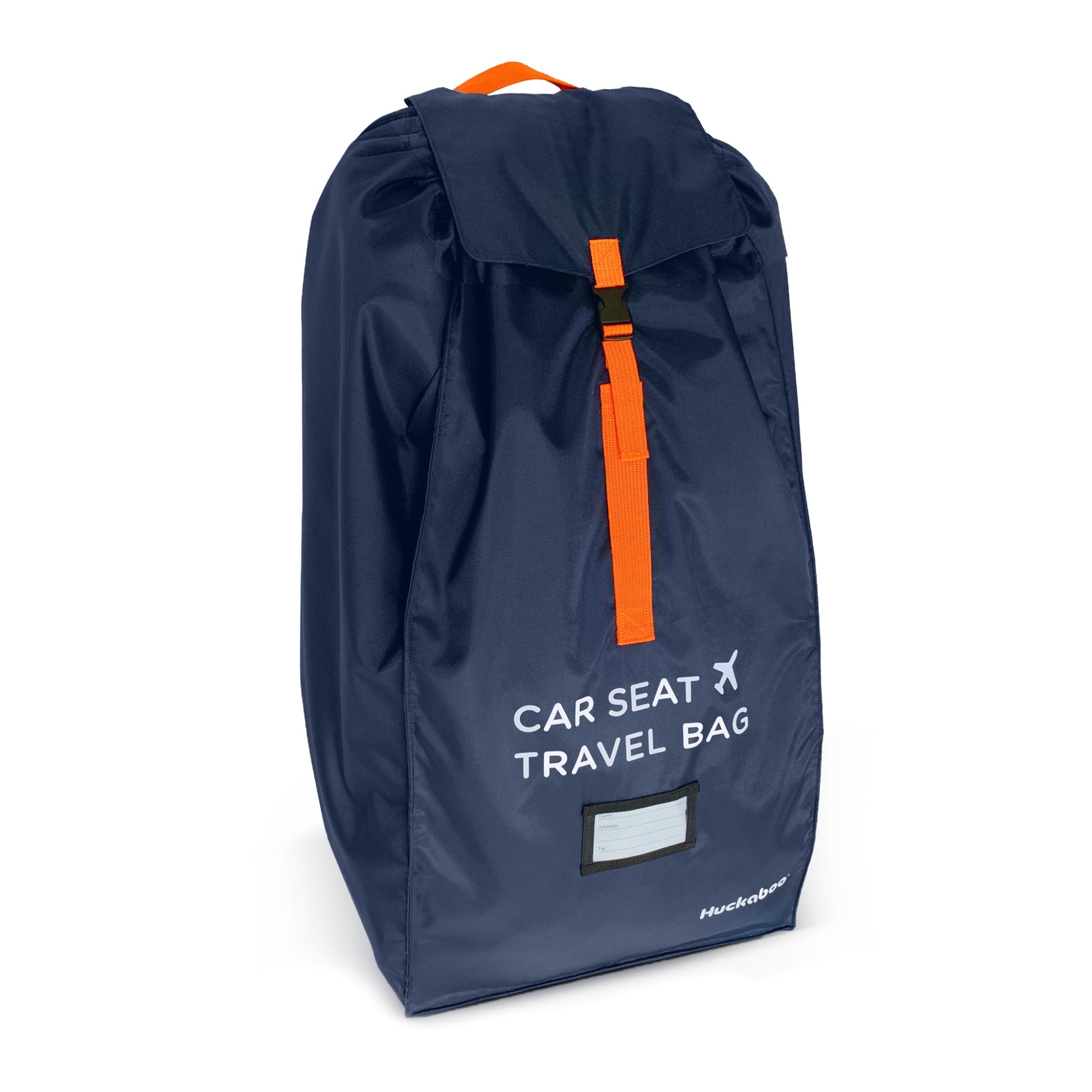 Huckaboo Car Seat Travel Bag - Strong Non Rip Nylon Car Seat Bag For Child Seats, Navy
