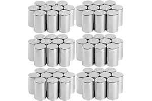WEHYMNE Lug Nut Covers for Semi Trucks - 60Pcs 33mm Screw-on Cylinder ABS Nut Covers with Chromium Plated Surface, Anti-Rust Waterproof Semi Truck Lug Nut Covers