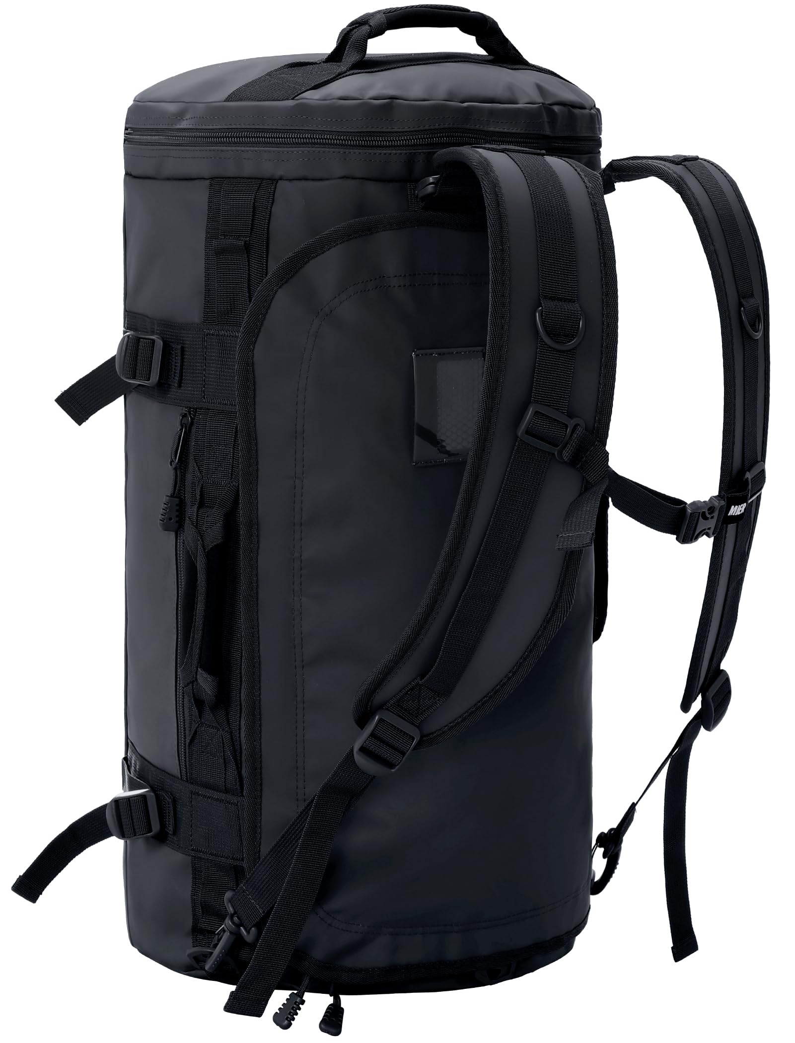 Photo 1 of MIER Large Duffel Backpack Sports Gym Bag with Shoe Compartment, Heavy Duty and Water Resistant, Black, 90L