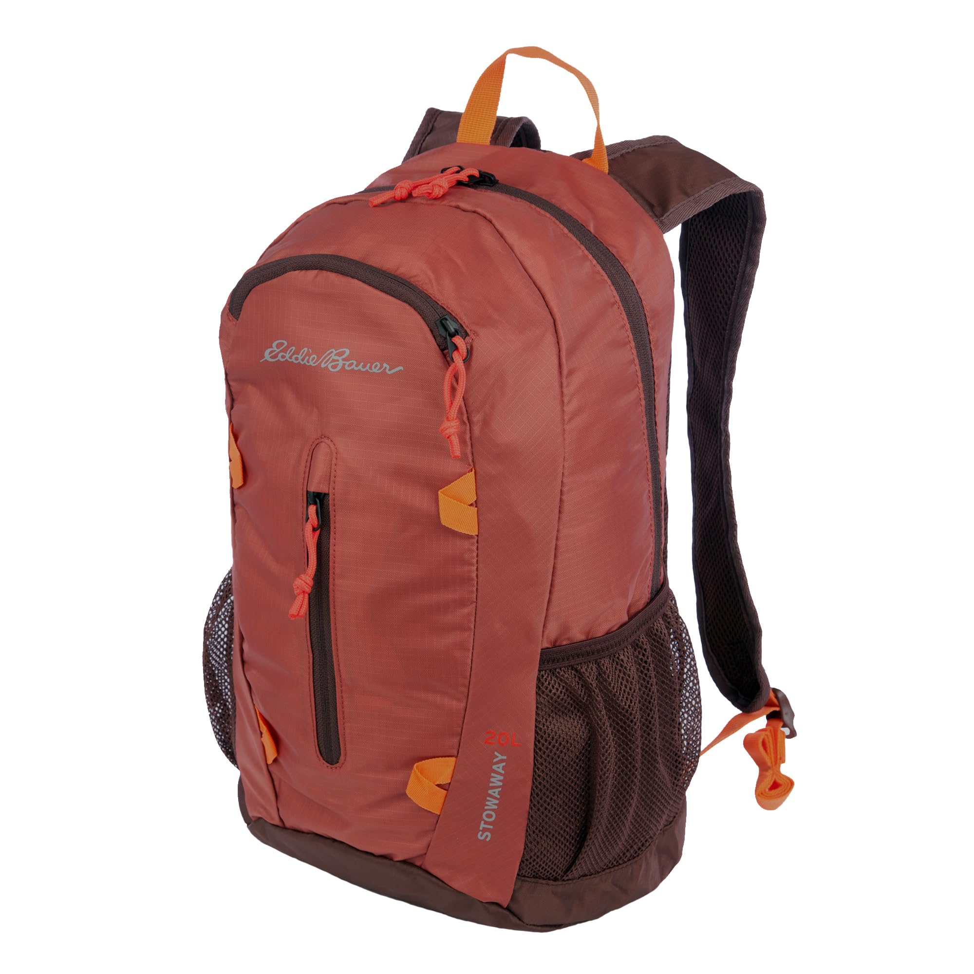 Photo 1 of Eddie Bauer Stowaway Packable Backpack-Made from Ripstop Polyester, Maroon, 20L