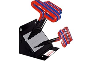 EKLIND TOOL EKLIND 50918 Cushion Grip Hex allen wrench T-Handle Key Combo- 9in Inch/MM (2 sets 18pc) w/ stand