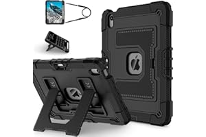 iPad Air 11 Case (2024/2025 M2/M3) and Air 10.9 Case (5th/4th Gen) - 3-in-1 Heavy Duty Shockproof Protective Cover with Multi