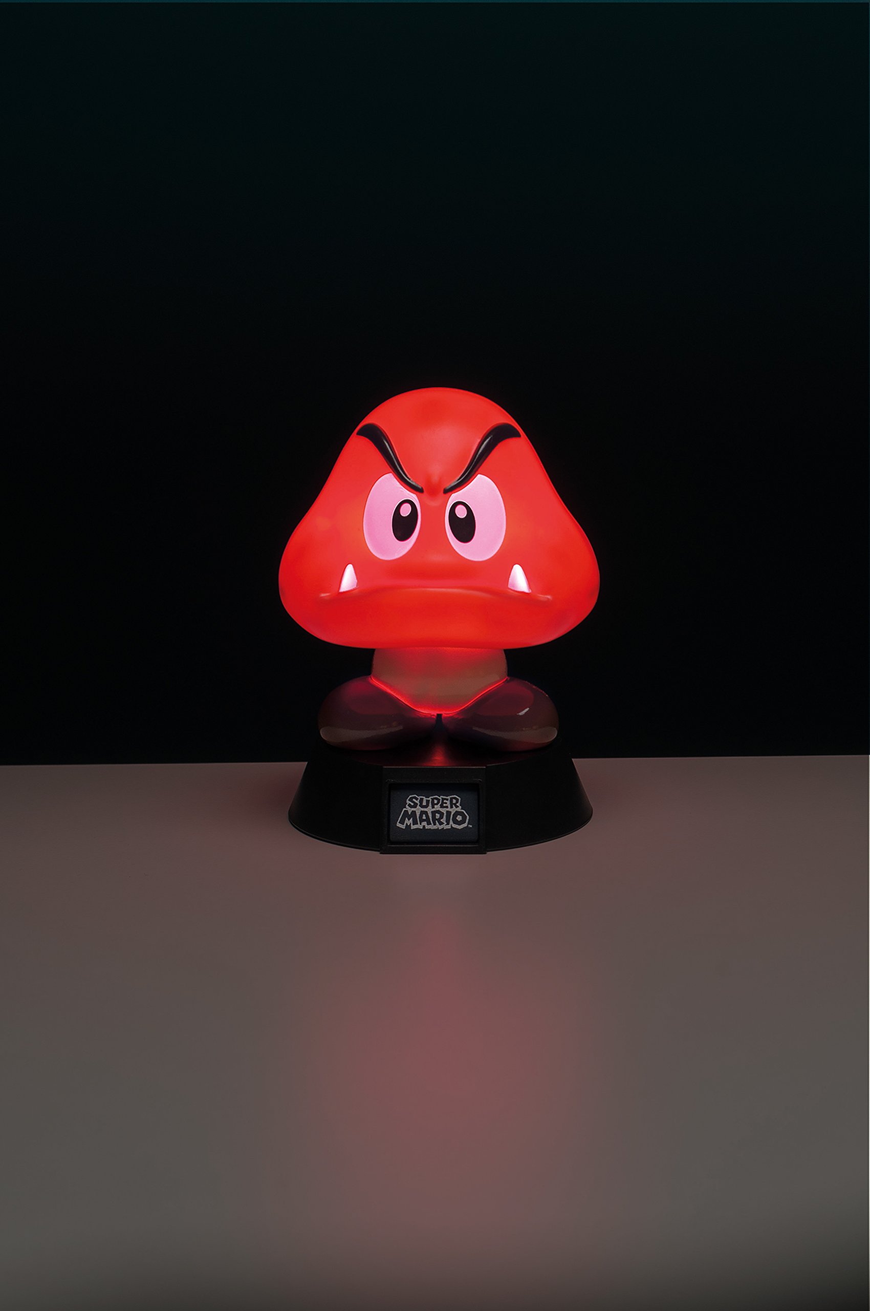 Paladone Super Mario Goomba 3D Light Ideal for Kids Bedrooms, Office and Home Pop Culture Gaming Merchandise, 50 W, Multi-Colour