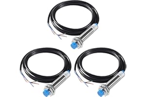 Diitao 3PCS Proximity Switch DC 6-36V M12 Proximity Sensor Detective Approach Sensor LJ12A3-4-Z/AY Inductive Proximity Switch 4mm Detecting Distance,LJ12A3-4-Z/AY(PNP NC)