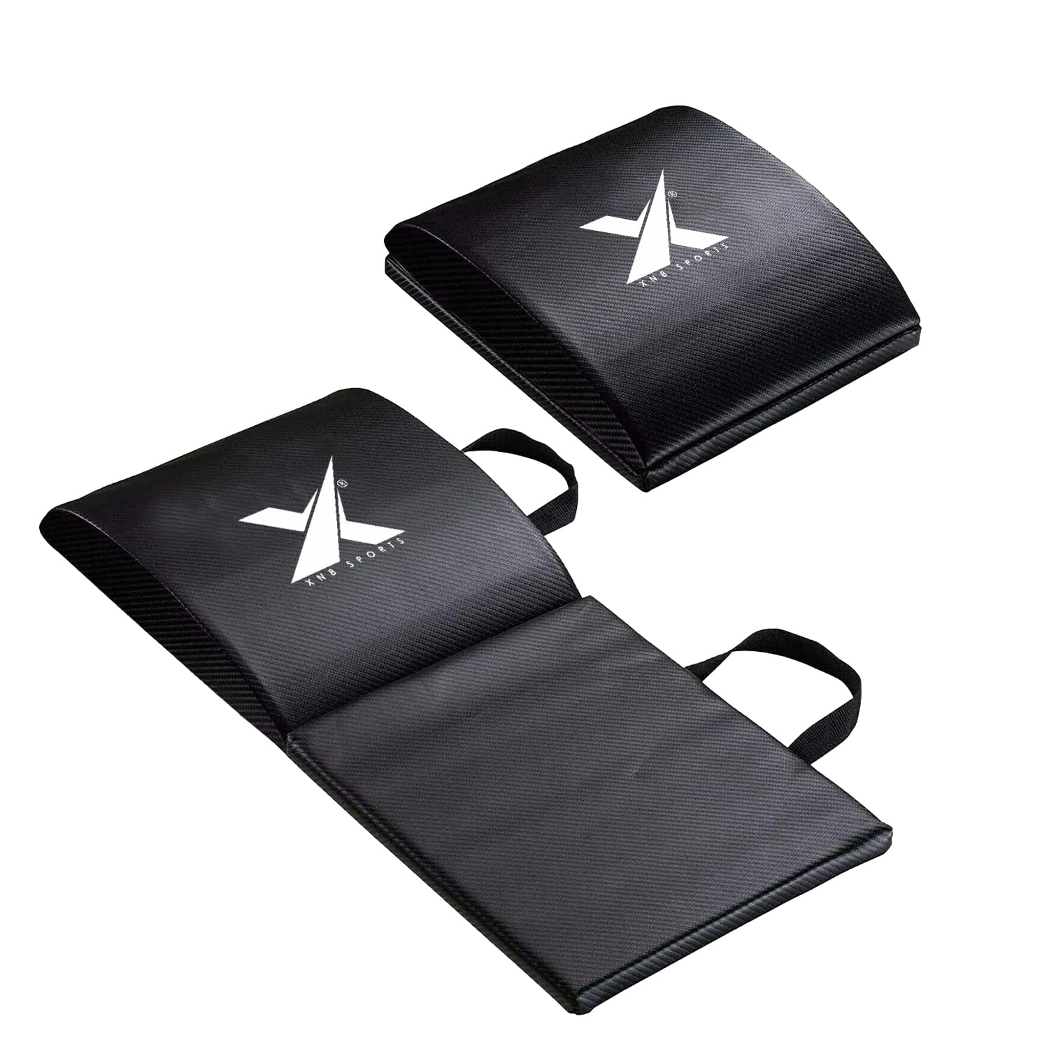 XN8 Ab Mat Sit-Up Pad for Core Training – Premium Leather Foam Exercise Mat with Lower Back Support – Full Range Sit-Ups, Abs Workouts, Yoga, Gym & Home Fitness