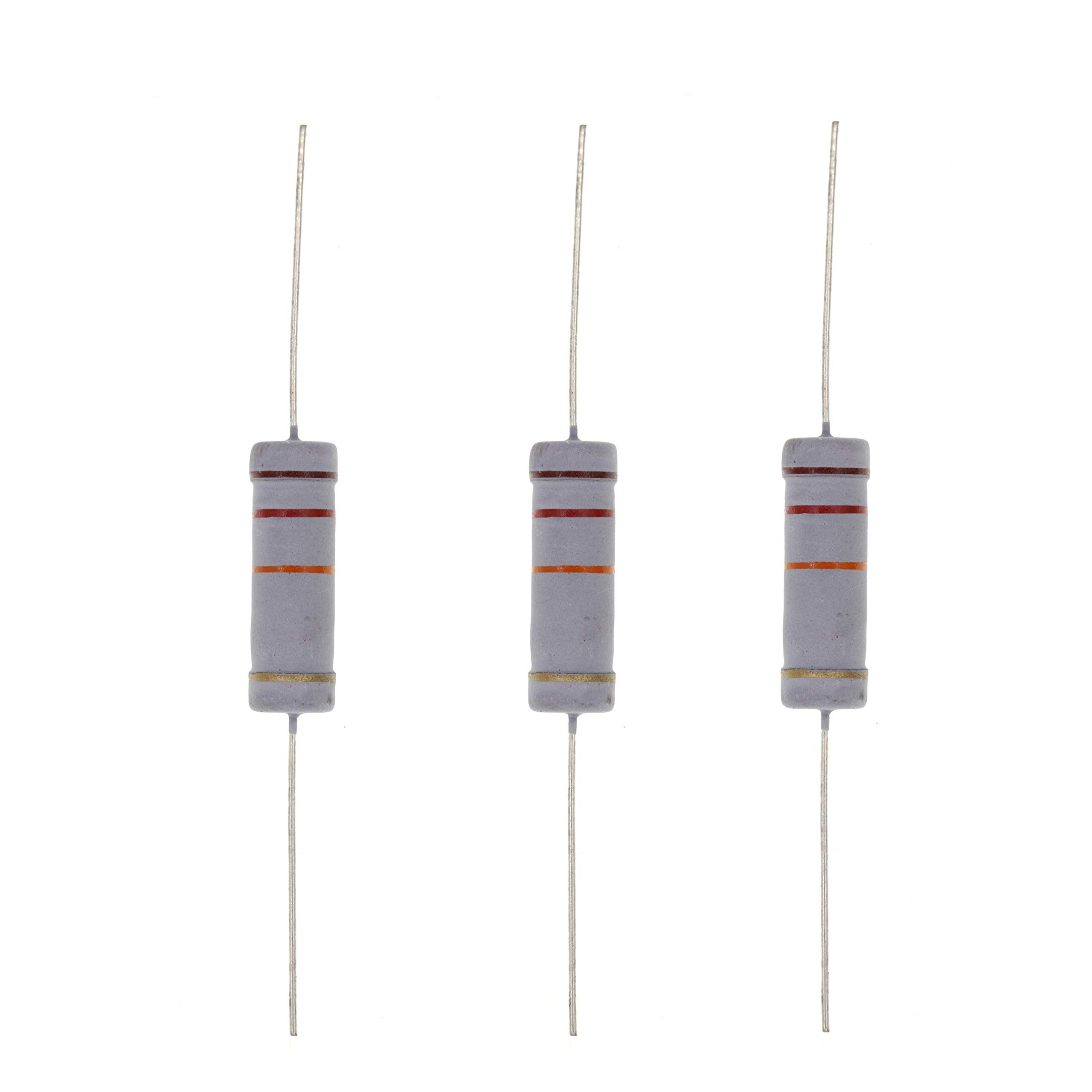 HUABAN 10PCS 5W 5 Watts 12K 12K Ohm 5% Metal Oxide Film Resistor