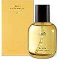 LA'DOR Hair Perfume Oil for Dry Damaged Hair - Anti Frizz Nourishing Fragrance Gloss Oil Serum Leave-In Conditioner Hold Curls & Waves Free of Sulfate Paraben Alcohol 2.7 Fl Oz 01 La Pitta Korean