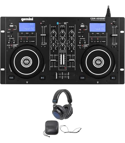 Amazon.com: Audiosavings Bundle:(1) Gemini CDM-4000BT Dual DJ CD