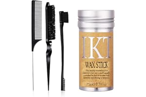 CAHIUYOA Hair Wax Stick for Hair,Hair Wax Stick for Flyaways,3 PCS Edge Control Brush Hair Slick Stick for Baby Hair & Flyaways and Edge Frizz Hair