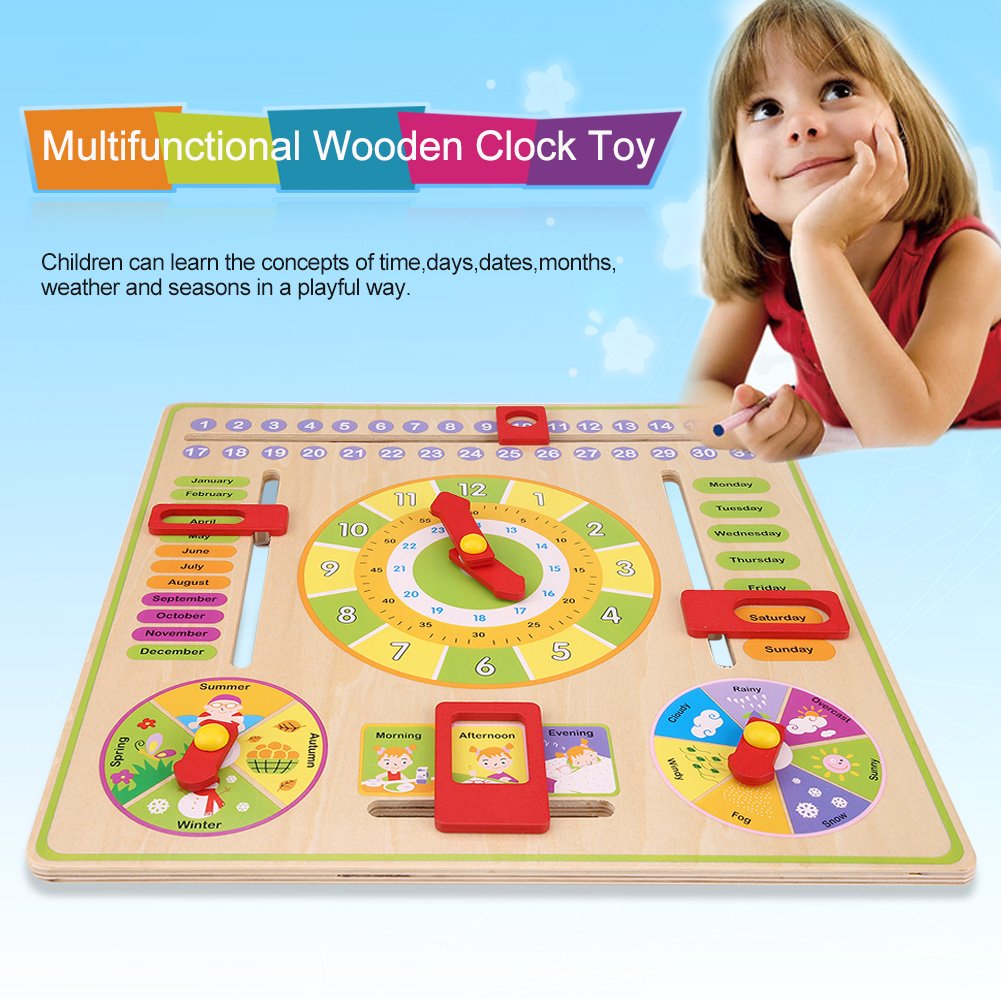 childrens wooden clock