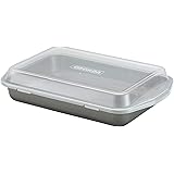 Circulon Total Nonstick Baking Pan With Lid / Nonstick Cake Pan With Lid, Rectangle - 9 Inch x 13 Inch, Gray