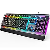 TECKNET Gaming Keyboard, USB Wired Computer