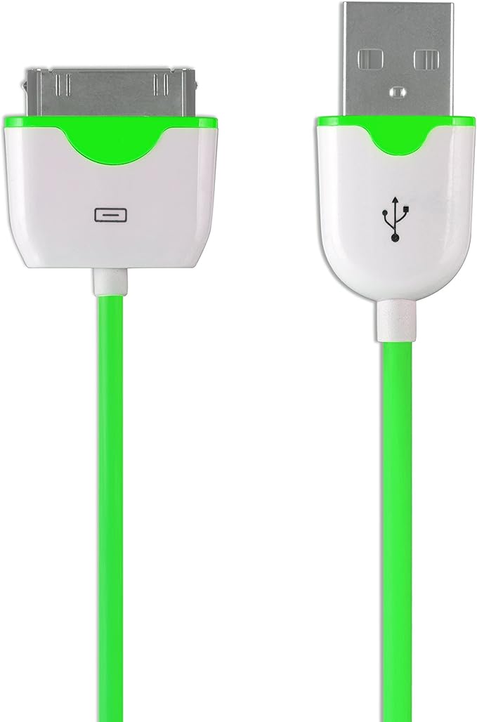 Polaroid Charge and Sync Tangle Free 30 Pin USB Cable for