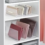 mDesign Clutch Bag Organiser Set of 4 - 3 Slot Handbag Storage Tray view 4