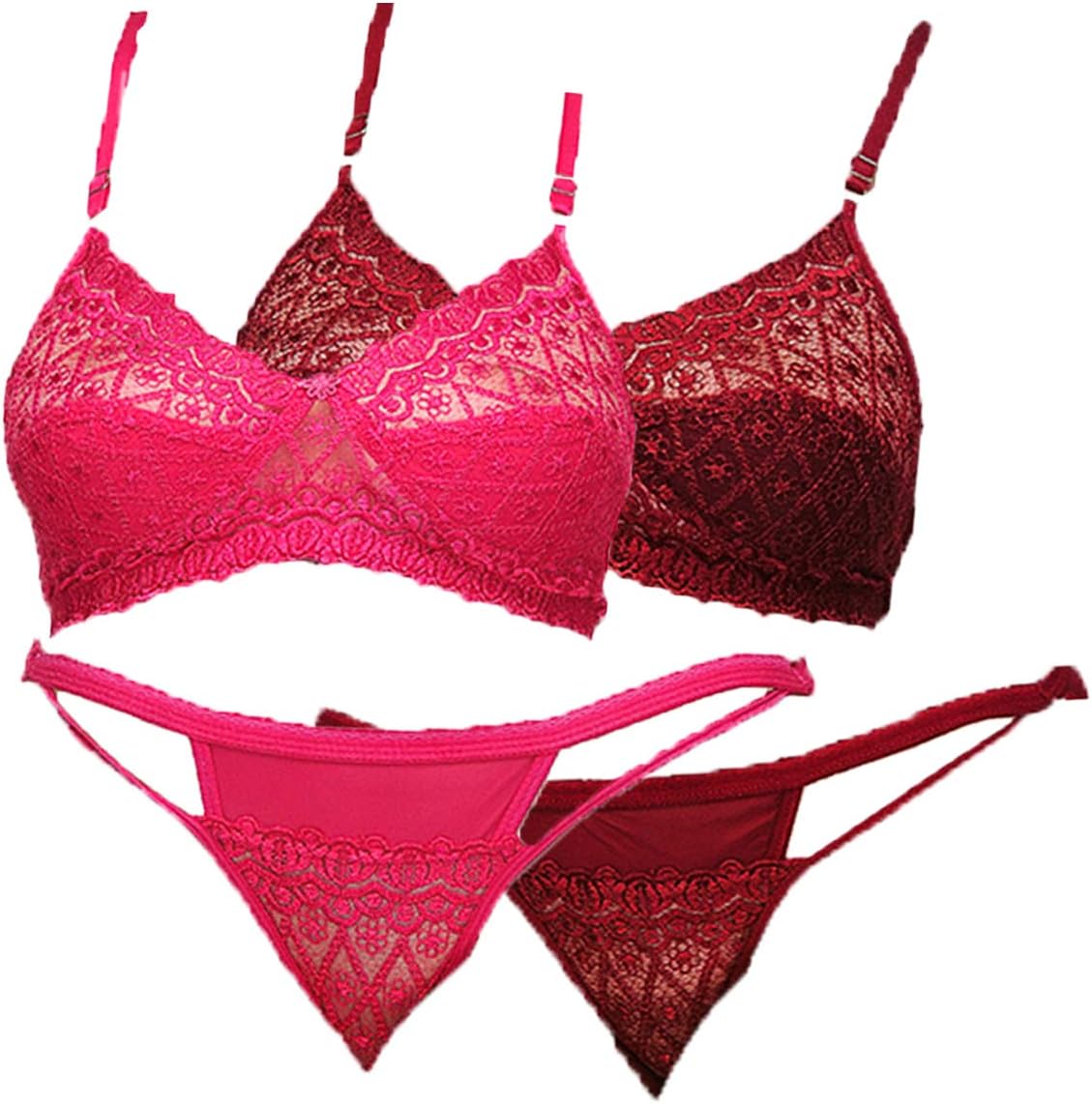 Urbaano Mesmerizing Bridal Bra & Panty Set - Pack of Two Sets