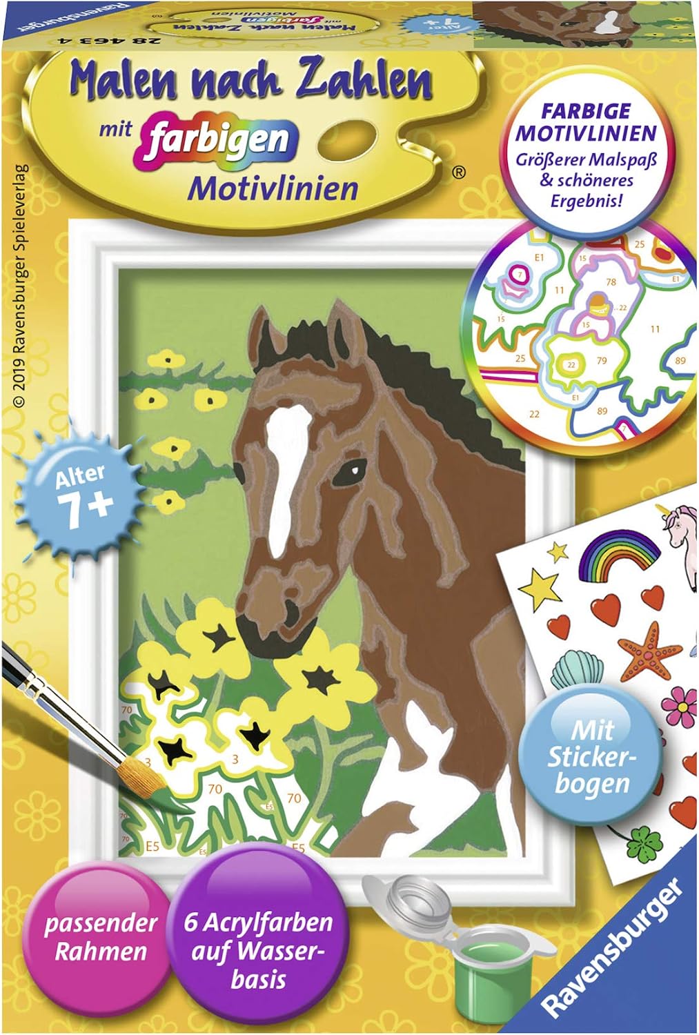 Ravensburger Paint by Numbers, mehrfarbig