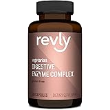 Amazon Brand - Revly Digestive Enzyme Complex, Supports Healthy Digestion, 180 Count Capsules, 90 Servings