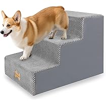 Nepfaivy Dog Stairs for Small Dogs - Dog Steps for Cats and