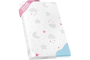 voomf Pack and Play Mattress - 38"x26" Dual-Sided Memory Foam Pack N Play Mattresses Pad - Foldable Portable Travel Baby Crib Mattress with Breathable Removable Cover