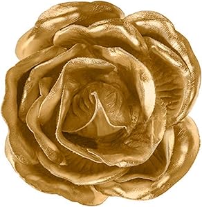 Home Collection Decorative Gold Flower Adhesive Wall Decor - Small for Home, Gallery Walls, Office Walls or Any Event Decorations, 4 in W