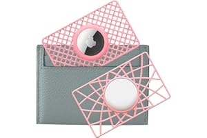 WALNEW AirTag Wallet Holder 2 Pack, Ultra Slim Thin Credit Card Size Case for Air Tags, 0.1 inch Thickness Airtag Holder for 